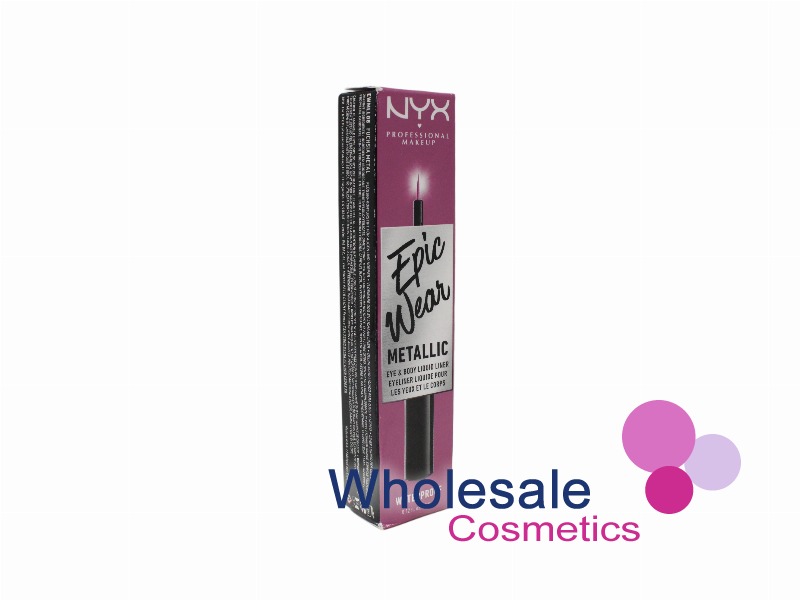 2 x NYX Professional Makeup Epic Wear Metallic Liquid Liner Waterproof - 08 FUCSHIA METAL